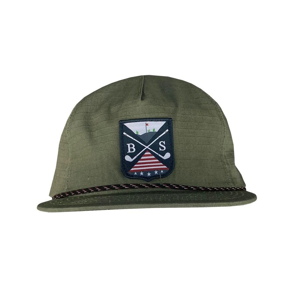Boston Scott Golf (Army Green) Rope SnapBack Hat *NWT